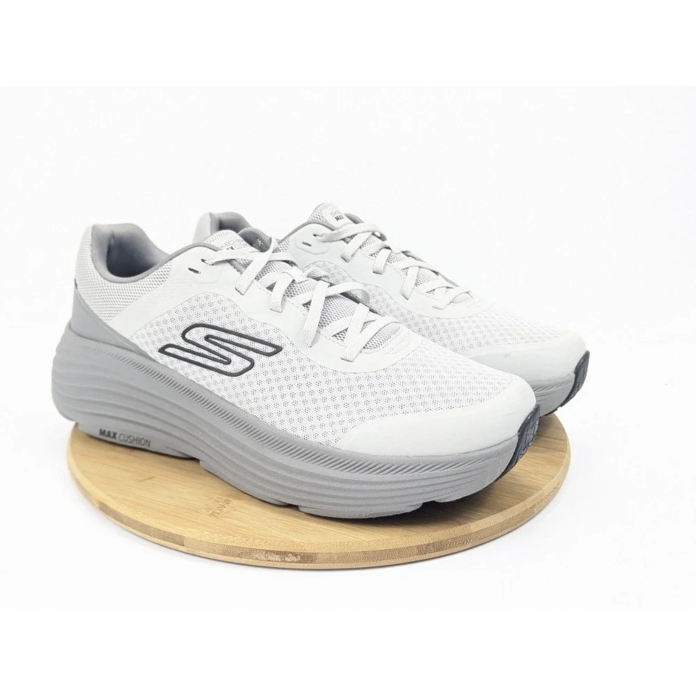 Skechers Max Cushioning Shoes Mens 13 Gray Go Run Sneakers Running Walk Gym